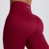 Colanți Super Sculpt fără cusături, în culoarea burgund Colanți Super Sculpt fără cusături, în culoarea burgund