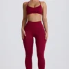 Colanți Super Sculpt fără cusături, în culoarea burgund Colanți Super Sculpt fără cusături, în culoarea burgund