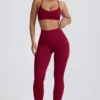Colanți Super Sculpt fără cusături, în culoarea burgund Colanți Super Sculpt fără cusături, în culoarea burgund