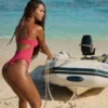 Costum de baie Amanyara cu straturi metalice, în culoarea fucsia Costum de baie Amanyara cu straturi metalice, în culoarea fucsia