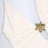 Costum de baie Bahari cu decupaje și detalii metalice, alb Costum de baie Bahari cu decupaje și detalii metalice, alb