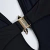 Costum de baie Bahari cu decupaje și detalii metalice, negru Costum de baie Bahari cu decupaje și detalii metalice, negru