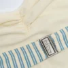 Costum de baie întreg Biarritz cu decupaje și gât halter, în dungi duble de culoare verde-albastru Costum de baie întreg Biarritz cu decupaje și gât halter, în dungi duble de culoare verde-albastru