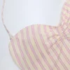 Costum de baie întreg Biarritz cu decupaje și gât halter, în nuanța mov Costum de baie întreg Biarritz cu decupaje și gât halter, în nuanța mov