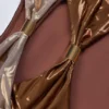 Costum de baie întreg Zarza în bronz auriu Costum de baie întreg Zarza în bronz auriu