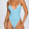 Costum de baie Sicily cu spate decupat, cu imprimeu multicolor pastel Costum de baie Sicily cu spate decupat, cu imprimeu multicolor pastel