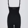 Costum integral fără cusături Super Sculpt în negru Costum integral fără cusături Super Sculpt în negru