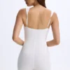 Costum integral Kaia Modal cu decolteu în formă de inimă, în culoarea alb Costum integral Kaia Modal cu decolteu în formă de inimă, în culoarea alb