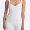Costum integral Kaia Modal cu decolteu în formă de inimă, în culoarea alb Costum integral Kaia Modal cu decolteu în formă de inimă, în culoarea alb