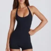Costum integral Soft Active cu gât halter, negru Costum integral Soft Active cu gât halter, negru