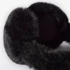 Căști de protecție din blană artificială, negru Căști de protecție din blană artificială, negru