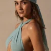 Eșarfă Talia în verde spumă de mare Eșarfă Talia în verde spumă de mare