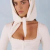 Eșarfă tricotată Aviana în culoarea Ivory Eșarfă tricotată Aviana în culoarea Ivory