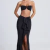 Fustă maxi Ondine cu volane, negru Fustă maxi Ondine cu volane, negru