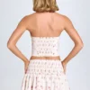 Fustă micro mini cu volane și pliuri, talie joasă, cu imprimeu de trandafiri mici, de la Nellary Fustă micro mini cu volane și pliuri, talie joasă, cu imprimeu de trandafiri mici, de la Nellary