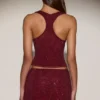 Fustă mini A-line cu talie medie și ornamente Asta, în culoarea burgund Fustă mini A-line cu talie medie și ornamente Asta, în culoarea burgund