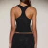 Fustă mini A-line cu talie medie și ornamente Asta, negru Fustă mini A-line cu talie medie și ornamente Asta, negru