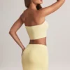 Fustă mini A-line cu talie medie Zuri Modal în culoarea Lemon Sherbet Fustă mini A-line cu talie medie Zuri Modal în culoarea Lemon Sherbet