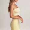 Fustă mini A-line cu talie medie Zuri Modal în culoarea Lemon Sherbet Fustă mini A-line cu talie medie Zuri Modal în culoarea Lemon Sherbet