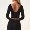 Fustă mini Aliz Modal Twist-Front cu talie medie, în culoarea neagră Fustă mini Aliz Modal Twist-Front cu talie medie, în culoarea neagră