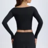 Fustă mini cu talie joasă și detalii cu nasturi, model Dalla, din modal, negru Fustă mini cu talie joasă și detalii cu nasturi, model Dalla, din modal, negru