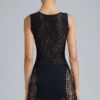 Fustă mini cu talie medie și ornamente Joni, negru Fustă mini cu talie medie și ornamente Joni, negru
