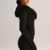 Fustă mini din tricot cu talie medie Tova, negru Fustă mini din tricot cu talie medie Tova, negru