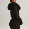 Fustă mini din tricot cu talie medie Tova, negru Fustă mini din tricot cu talie medie Tova, negru