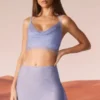 Fustă mini Roux cu detalii de bretele în albastru Fustă mini Roux cu detalii de bretele în albastru