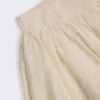 Fustă mini Thia cu detaliu fundă, din broderie englezească, în culoarea ivoriu