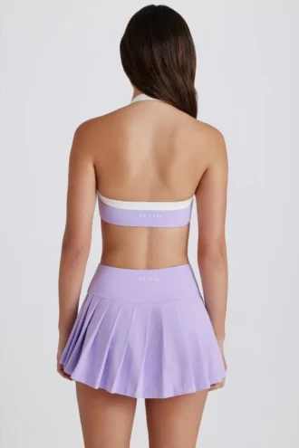 Fustă-pantalon de tenis plisată Soft Active cu talie joasă, în culoarea liliac Fustă-pantalon de tenis plisată Soft Active cu talie joasă, în culoarea liliac
