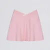 Fustă-pantalon mini Soft Active cu talie încrucișată, roz pudră Fustă-pantalon mini Soft Active cu talie încrucișată, roz pudră
