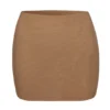 Fustă slip micro mini din plasă moale, cu talie joasă, de la Intimates, în culoarea Almond Fustă slip micro mini din plasă moale, cu talie joasă, de la Intimates, în culoarea Almond