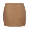 Fustă slip micro mini din plasă moale, cu talie joasă, de la Intimates, în culoarea Almond Fustă slip micro mini din plasă moale, cu talie joasă, de la Intimates, în culoarea Almond
