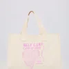Geantă de pânză oversized în culoarea cojii de ou Geantă de pânză oversized în culoarea cojii de ou