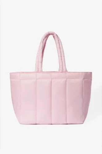 Geantă impermeabilă tip tote în culoarea roz pudră