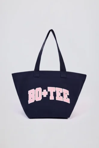 Geantă tote oversized în albastru clasic