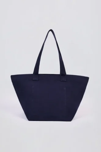 Geantă tote oversized în albastru clasic