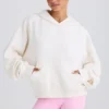 Hanorac cu imprimeu grafic din jersey de bumbac texturat, de culoare albă