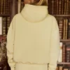 Hanorac oversized brodat în galben deschis Hanorac oversized brodat în galben deschis
