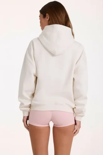 Hanorac oversized cu aplicație, culoare Ivory