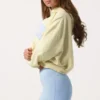 Hanorac oversized cu aplicație, culoare lămâie Hanorac oversized cu aplicație, culoare lămâie