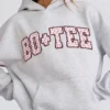 Hanorac oversized cu aplicație, gri Hanorac oversized cu aplicație, gri