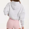 Hanorac oversized cu aplicație, gri melanj Hanorac oversized cu aplicație, gri melanj