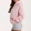Hanorac oversized cu aplicații, culoare Blush Hanorac oversized cu aplicații, culoare Blush