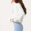 Hanorac oversized cu aplicații, culoare Milk Hanorac oversized cu aplicații, culoare Milk