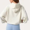 Hanorac oversized cu aplicații, în culoarea Milk Polka Dot Hanorac oversized cu aplicații, în culoarea Milk Polka Dot
