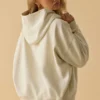 Hanorac oversized cu glugă, culoare Bone Hanorac oversized cu glugă, culoare Bone