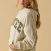 Hanorac oversized cu glugă, culoare Bone Hanorac oversized cu glugă, culoare Bone