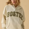 Hanorac oversized cu glugă, culoare Bone Hanorac oversized cu glugă, culoare Bone